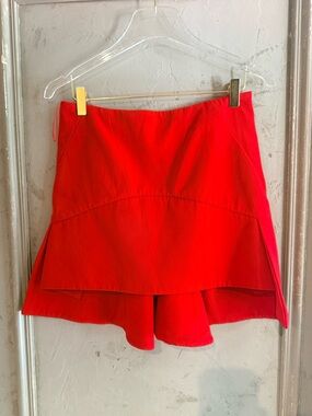 Givenchy Runway Red Peplum skirt